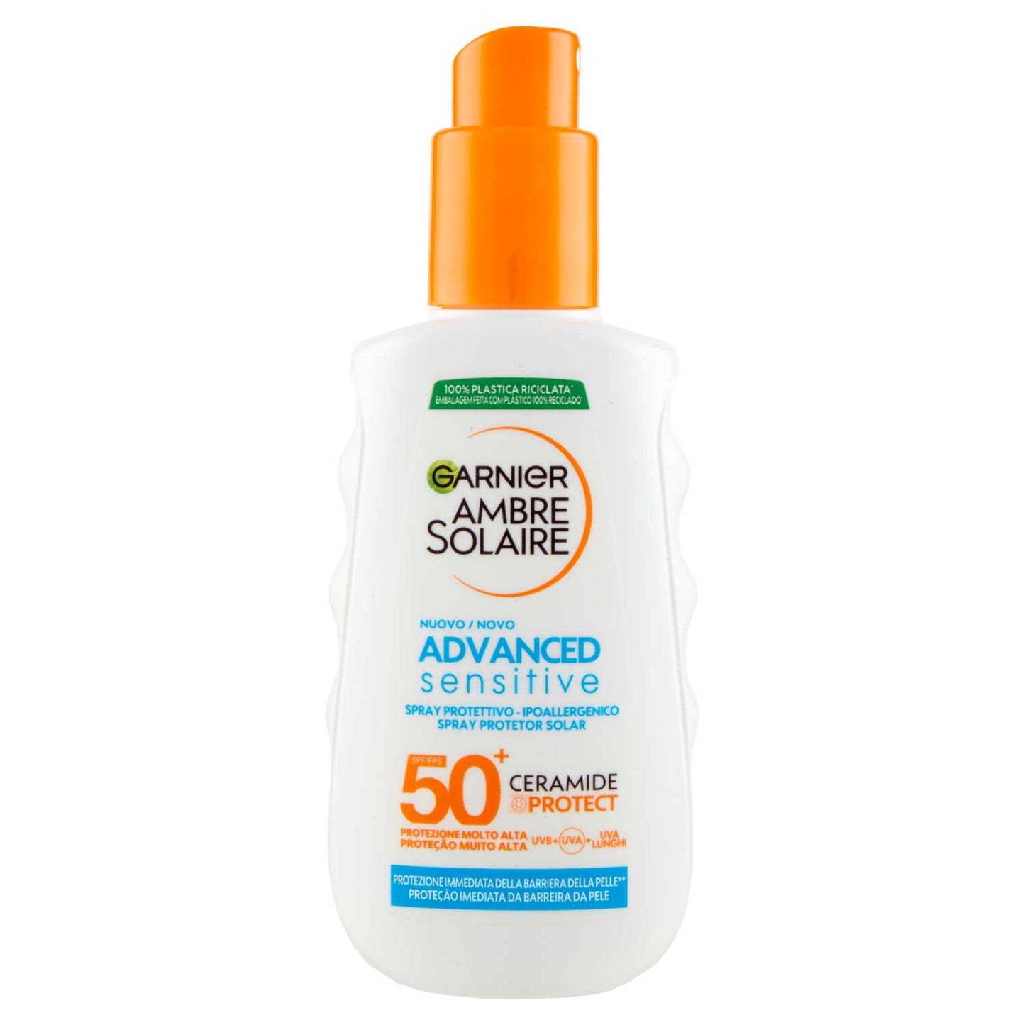 AMBRE SOLAIRE ADVANCED SENSITIVE SPRAY SPF50+ 150ml