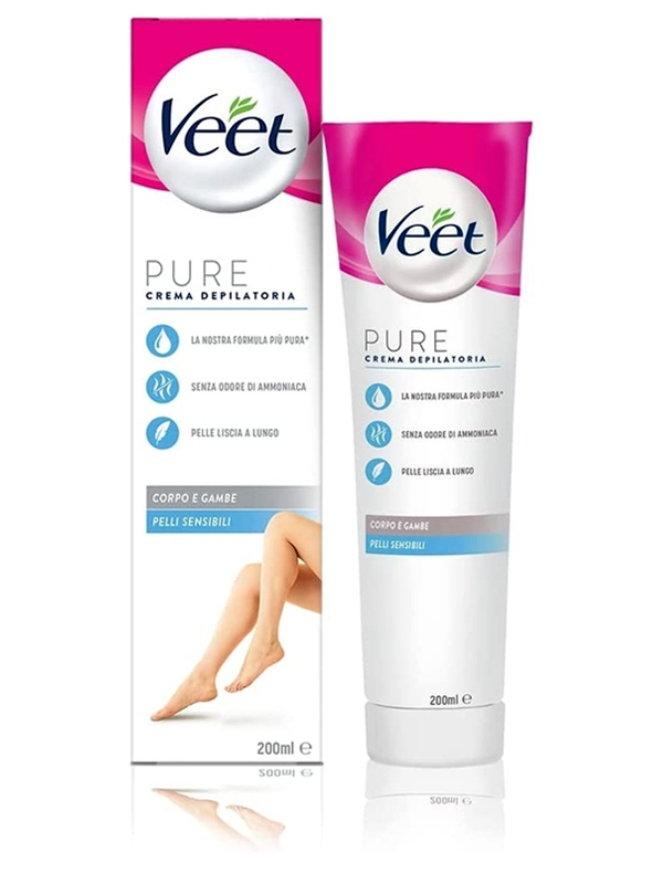 VEET PURE CREMA DEPILATORIA PELLI SENSIBILI GABME & CORPO 200ml