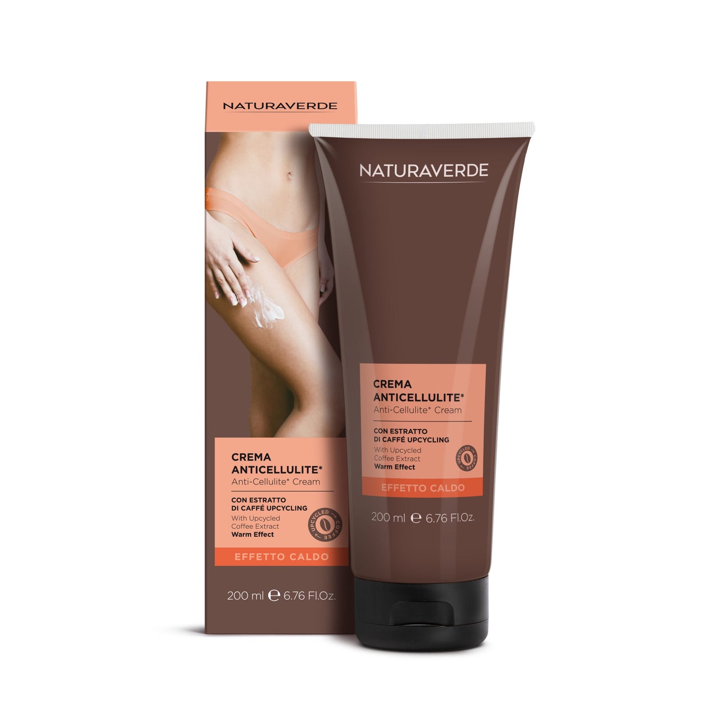 NATURAVERDE CAFFE' UPCYCLING CREMA ANTICELLULITE EFFETTO CALDO 200ml