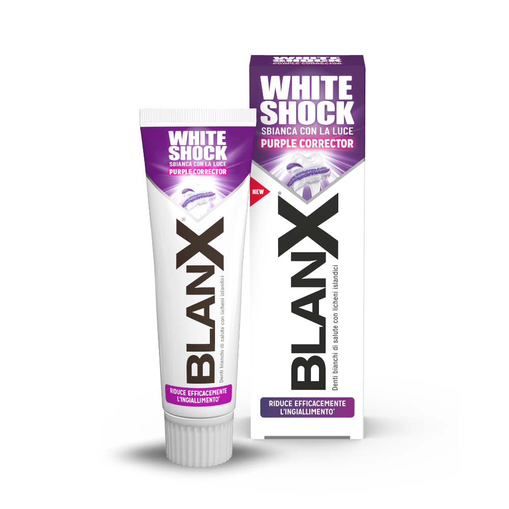 BLANX WHITE SHOCK PURPLE CORRECTOR DENTIFRICIO 75ml