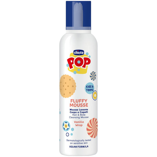 CHICCO POP MOUSSE LAVANTE CORPO & CAPELLI VANILLA WRAP 200ml
