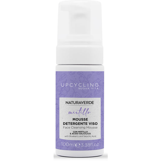 NATURAVERDE UPCYCLING MOUSSE DETERGENTE VISO MIRTILLO 100ml