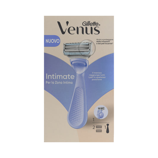 GILLETTE VENUS RASOIO INTIMATE PER LA ZONA INTIMA BASE + 2 RICARICHE