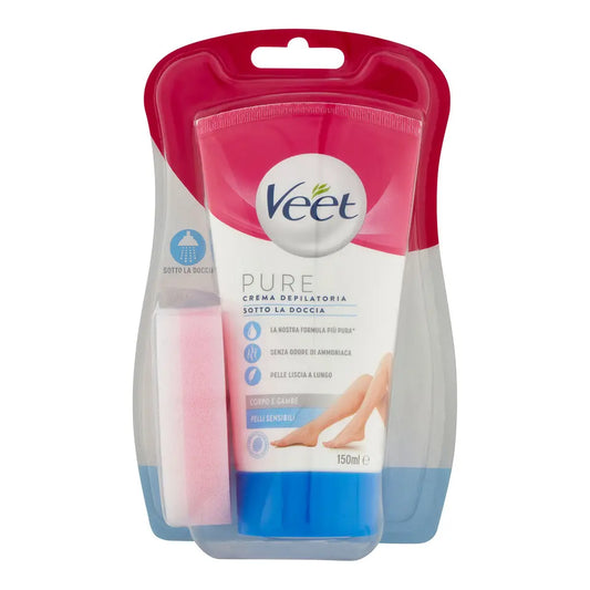 VEET PURE CREMA DEPILATORIA SOTTO LA DOCCIA PELLI SENSIBILI 150ml