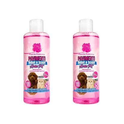 KIT 2 PEZZI PEONIA ESSENCE PAVIMENTI ROBOT & SCOPE 500ml 100 LAVAGGI
