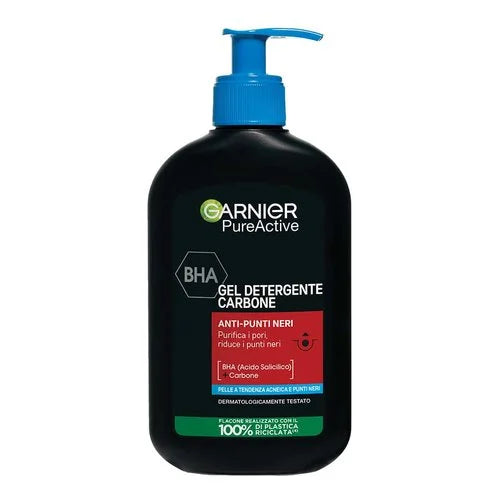 GARNIER PURE ACTIVE CHARCOAL GEL DETERGENTE CARBONE 250ml