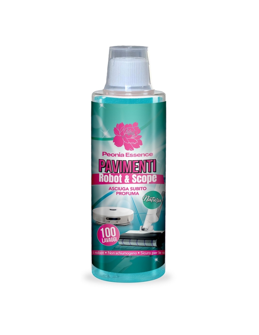 PEONIA ESSENCE PAVIMENTI ROBOT & SCOPE 500ml 100 LAVAGGI