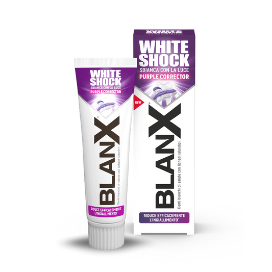 BLANX WHITE SHOCK PURPLE CORRECTOR DENTIFRICIO 75ml
