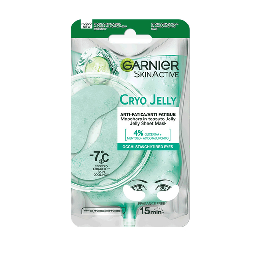 GARNIER SKIN ACTIVE Maschera Viso in Tessuto Cryo Jelly Occhi