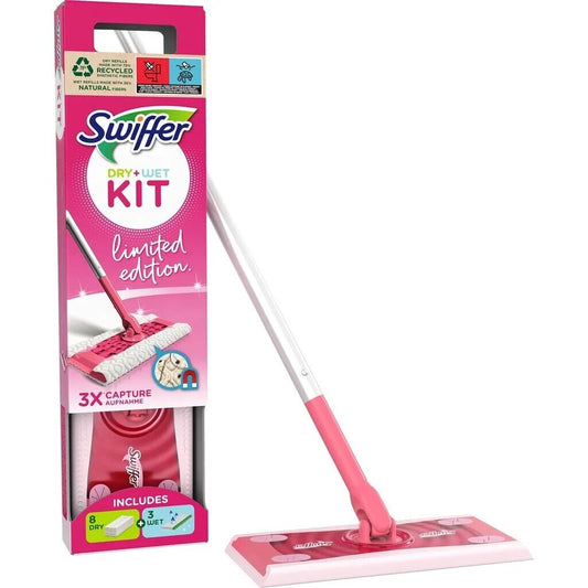SWIFFER PINK STARTET KIT DRY+WET
