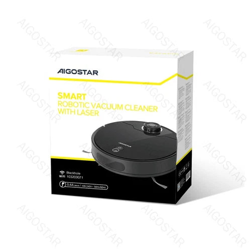 AIGOSTAR ROBOT SPAZZANTE ASPIRA & LAVA CON LASER SMART WIFI